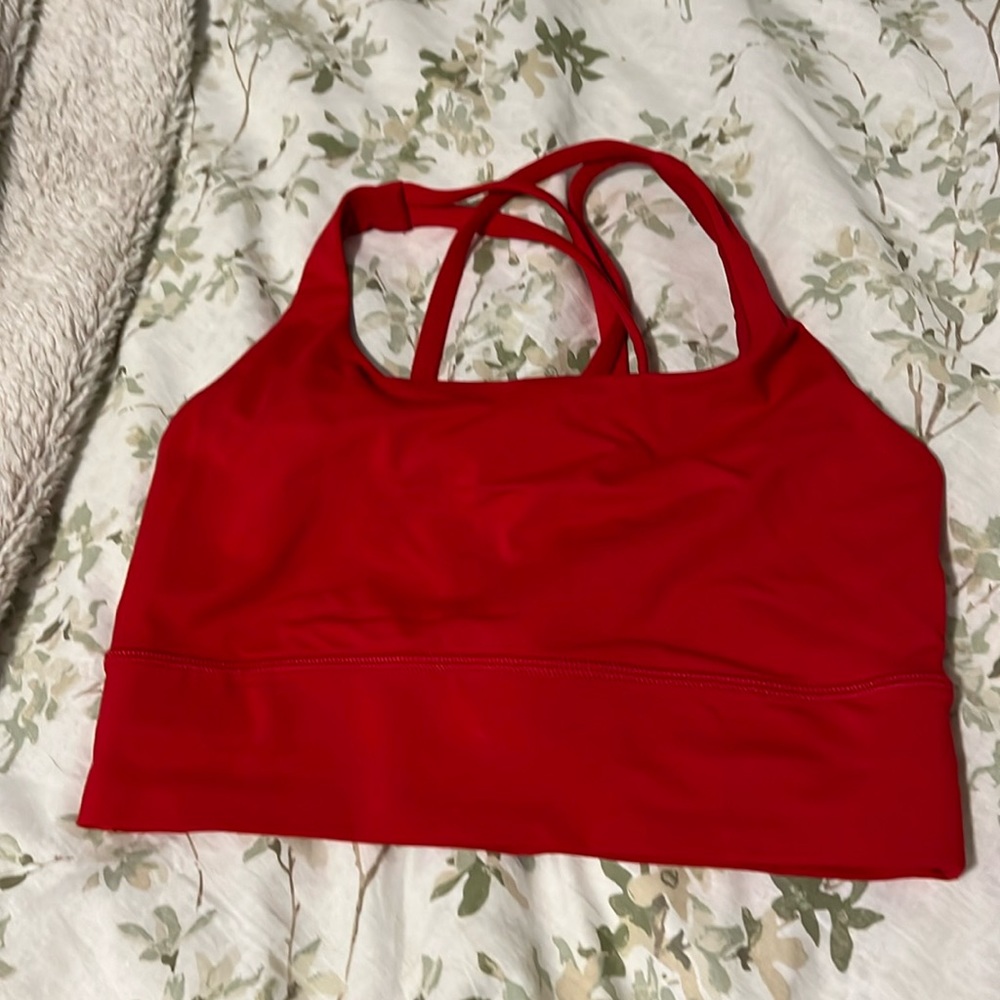red lululemon bra